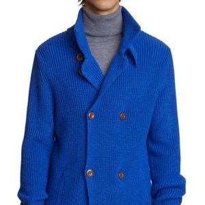 Paisley and Gray vic double breasted cardigan sweater royalty Blue mens Med NWT